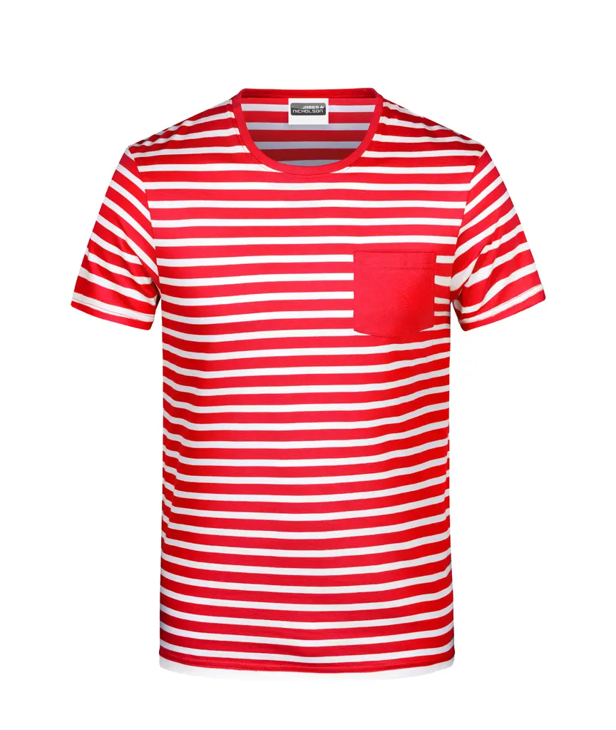Prugasta majica 8028 red/white S-0