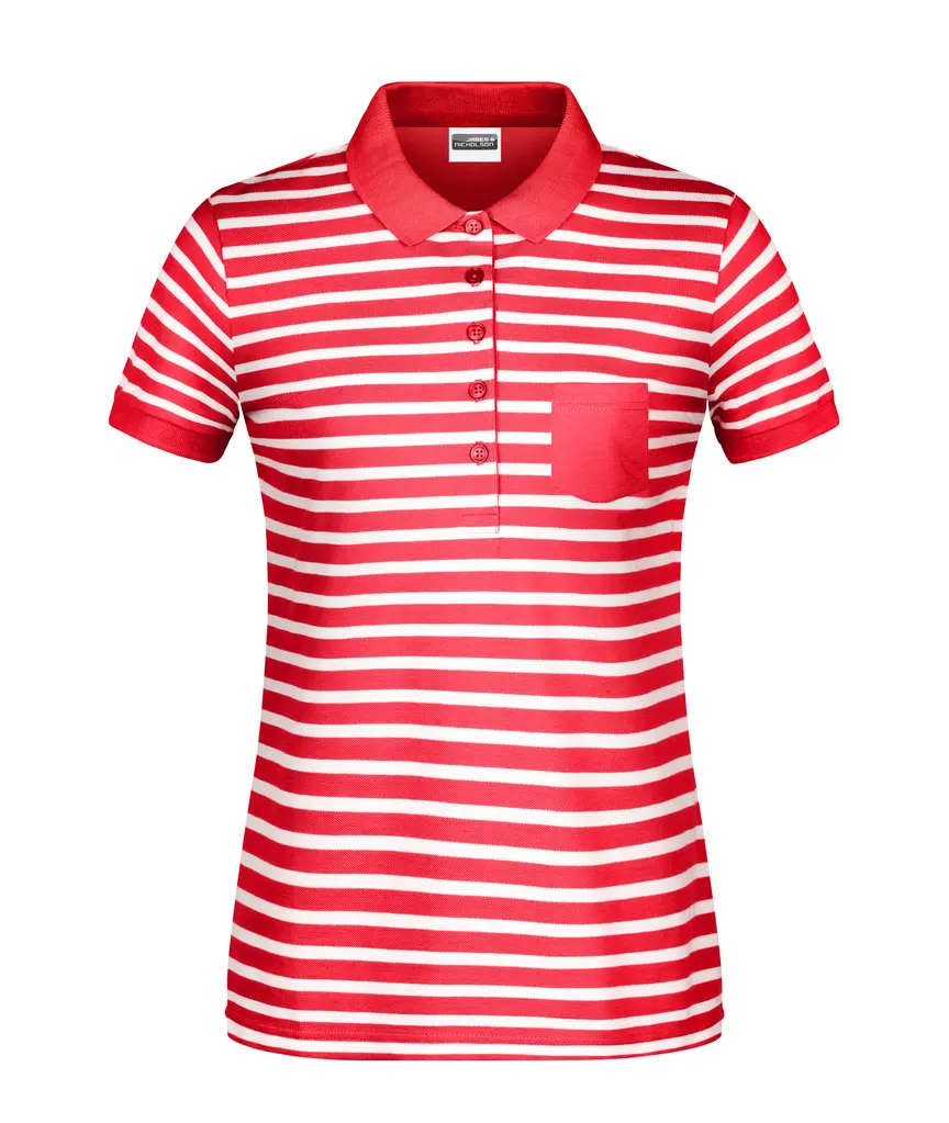 Ženska polo majica 8029 red/white S-0