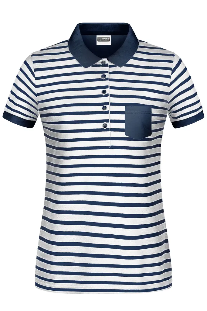 Ženska polo majica 8029 white/navy XS-0