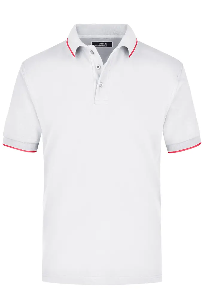 Polo majica JN034 white/red S-0