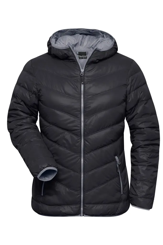 Ženska pernata jakna JN1059 black/grey S-0