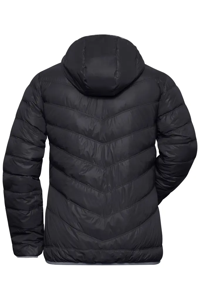 Ženska pernata jakna JN1059 black/grey S-3