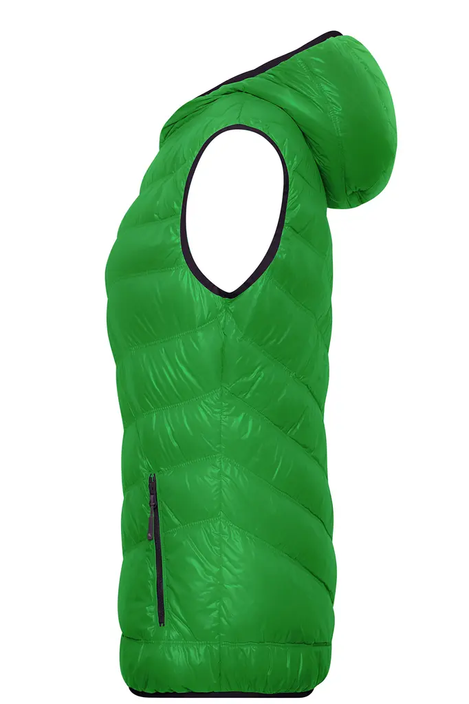 Ženski pernati prsluk JN1061 green/carbon S-1