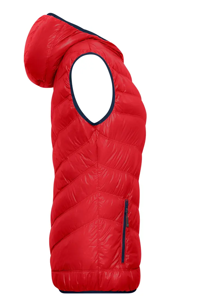 Ženski pernati prsluk JN1061 red/navy S-2