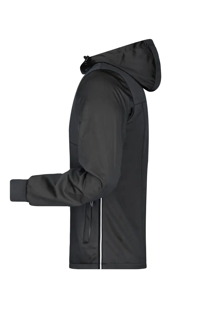 Muška softshell jakna JN1078 black/black/white S-1