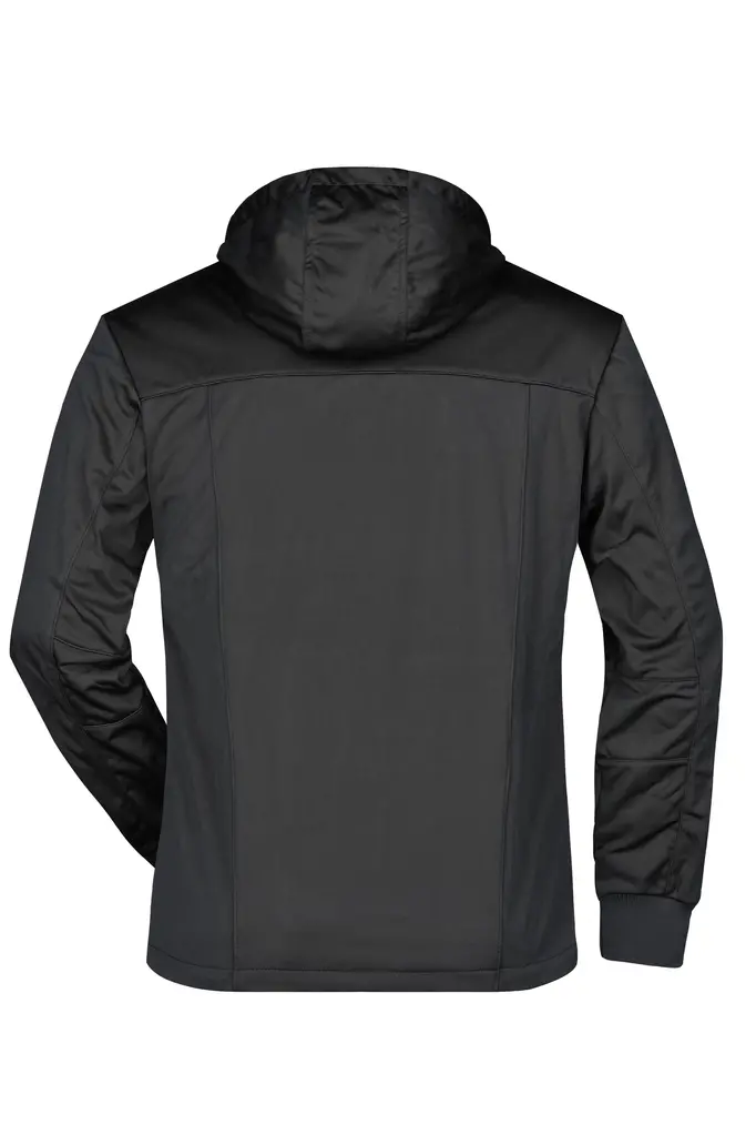 Muška softshell jakna JN1078 black/black/white S-3