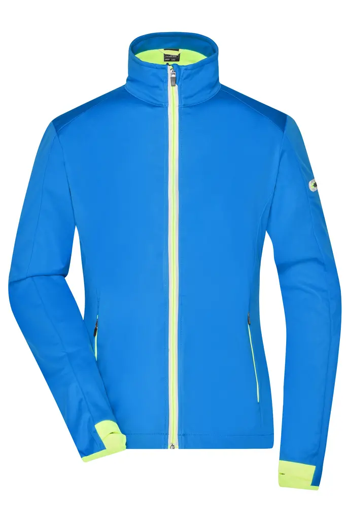 Ženska softshell jakna JN1125 bright-blue/bright-yellow S-0