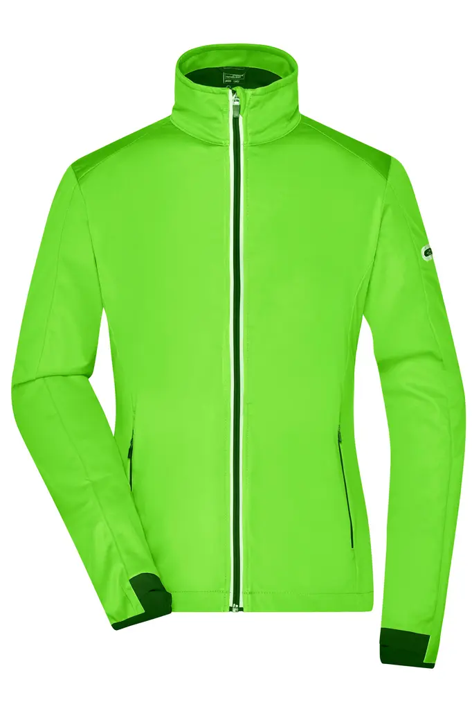 Ženska softshell jakna JN1125 bright-green/black S-0