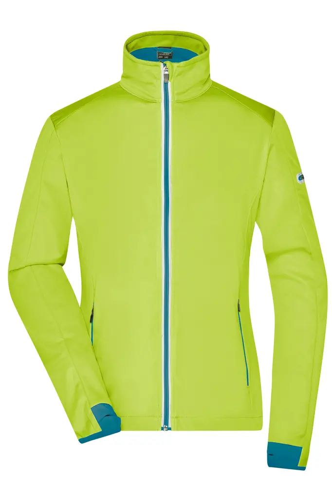 Ženska softshell jakna JN1125 bright-yellow/bright-blue S-0