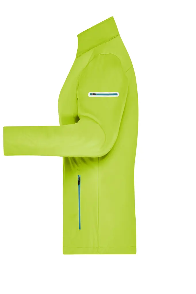 Ženska softshell jakna JN1125 bright-yellow/bright-blue S-1