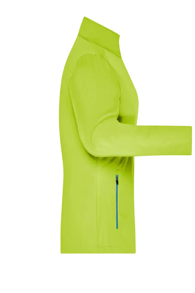 Ženska softshell jakna JN1125 bright-yellow/bright-blue S-2