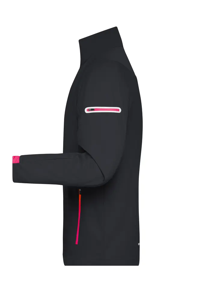 Muška softshell jakna JN1126 black/light-red S-1