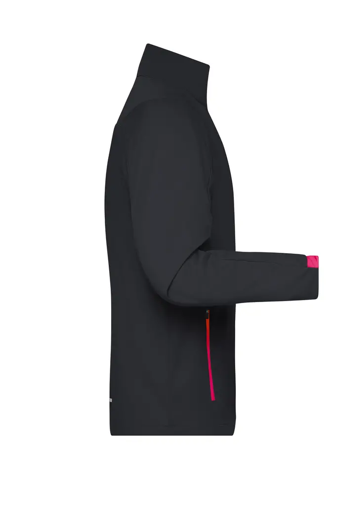 Muška softshell jakna JN1126 black/light-red S-2