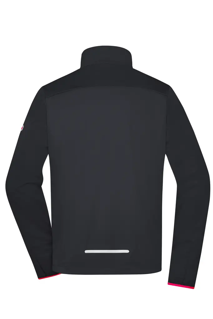 Muška softshell jakna JN1126 black/light-red S-3