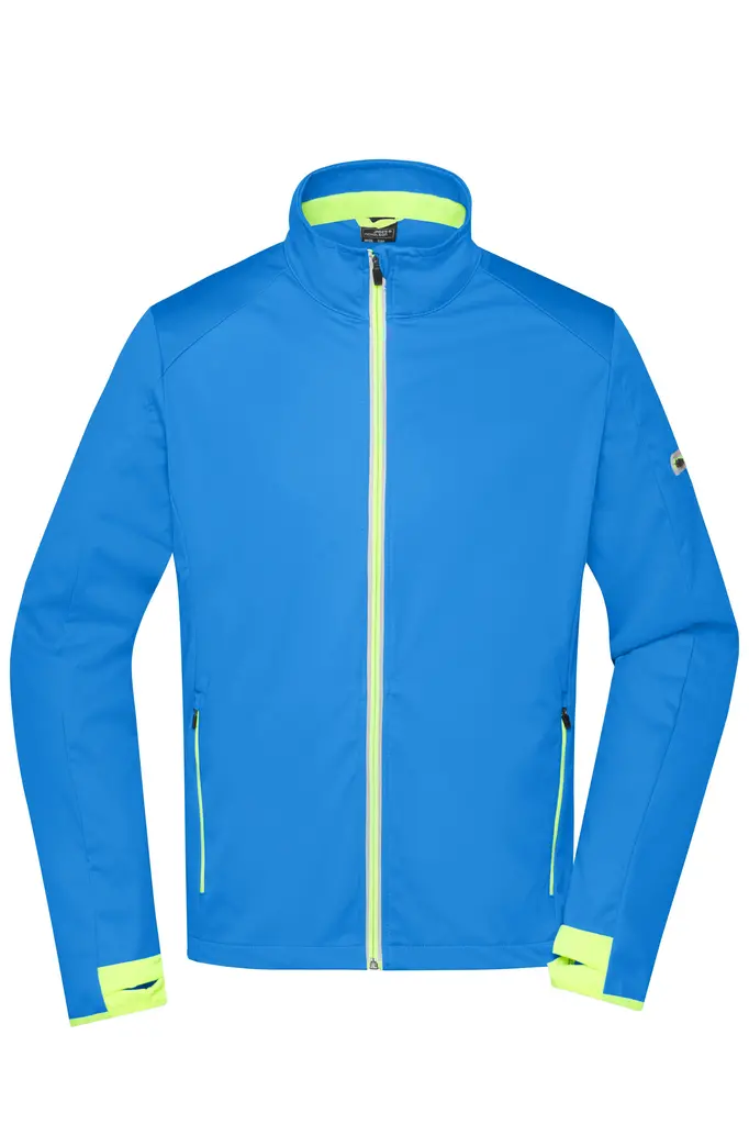 Muška softshell jakna JN1126 bright-blue/bright-yellow S-0