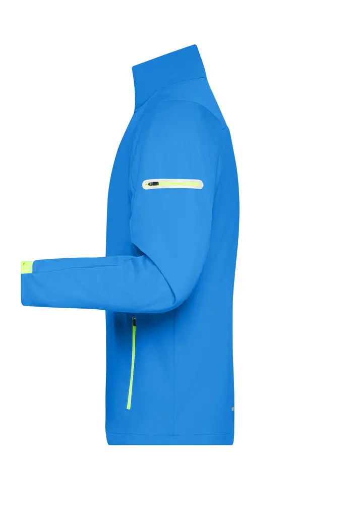 Muška softshell jakna JN1126 bright-blue/bright-yellow S-1