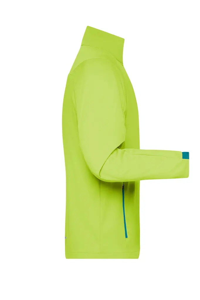 Muška softshell jakna JN1126 bright-yellow/bright-blue S-2