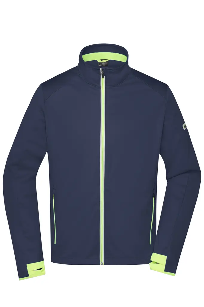 Muška softshell jakna JN1126 navy/bright-yellow S-0