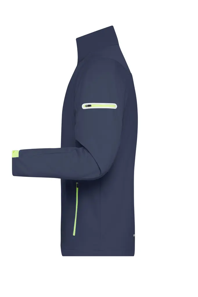 Muška softshell jakna JN1126 navy/bright-yellow S-1