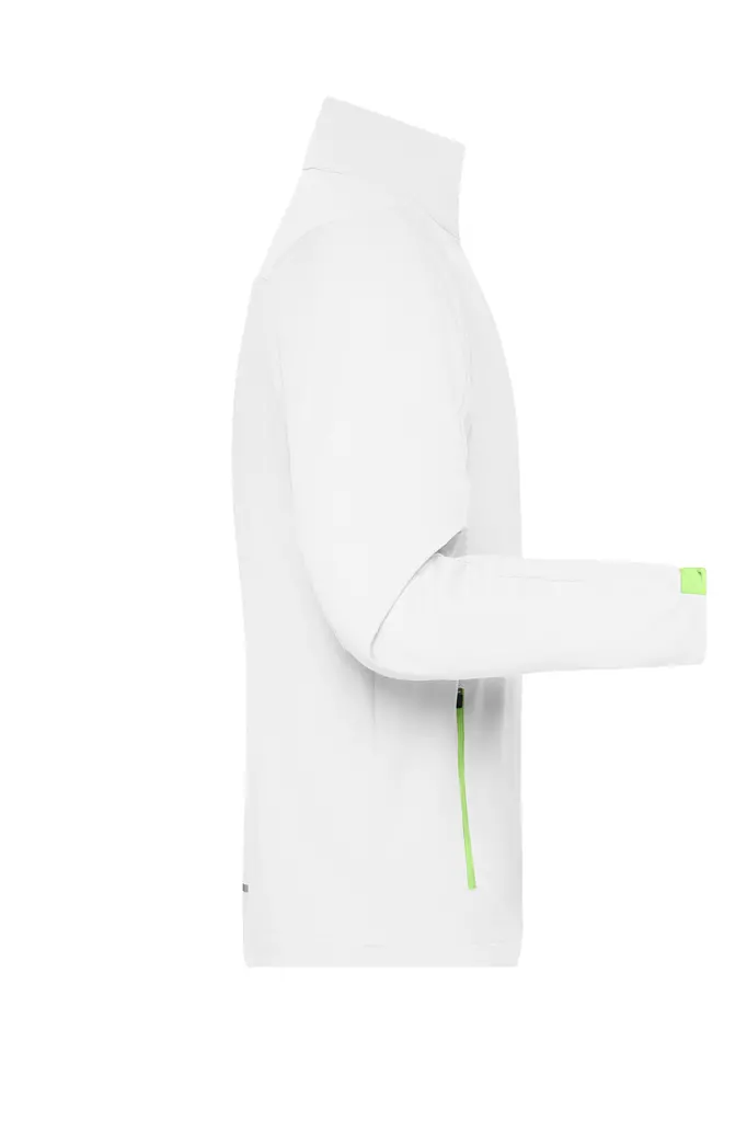 Muška softshell jakna JN1126 white/bright-green S-2