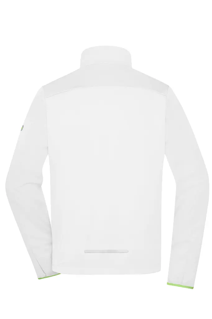 Muška softshell jakna JN1126 white/bright-green S-3