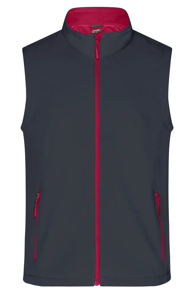 Muški softshell prsluk JN1128 iron-grey/red S-0