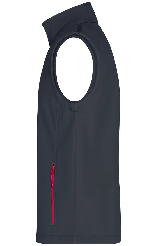 Muški softshell prsluk JN1128 iron-grey/red S-1