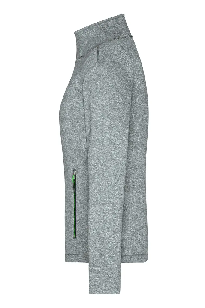 Ženska softshell jakna JN1147 dark-melange/green XS-1