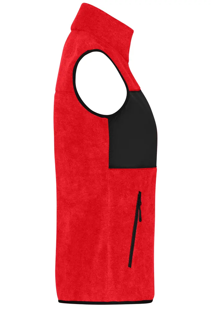 Ženski flis prsluk JN1309 red/black XS-2