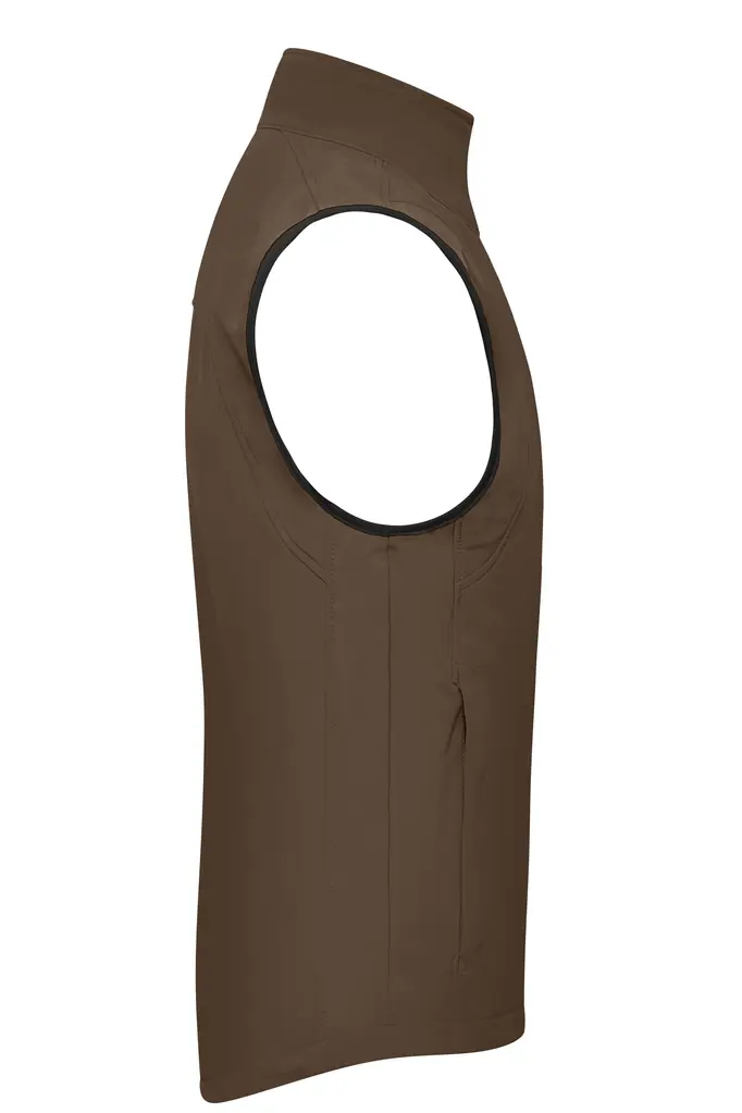 Muški softshell prsluk JN136 brown S-2