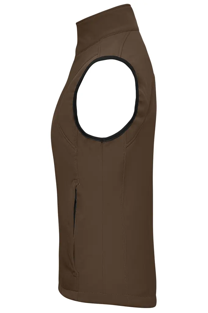 Ženski softshell prsluk JN138 brown S-1