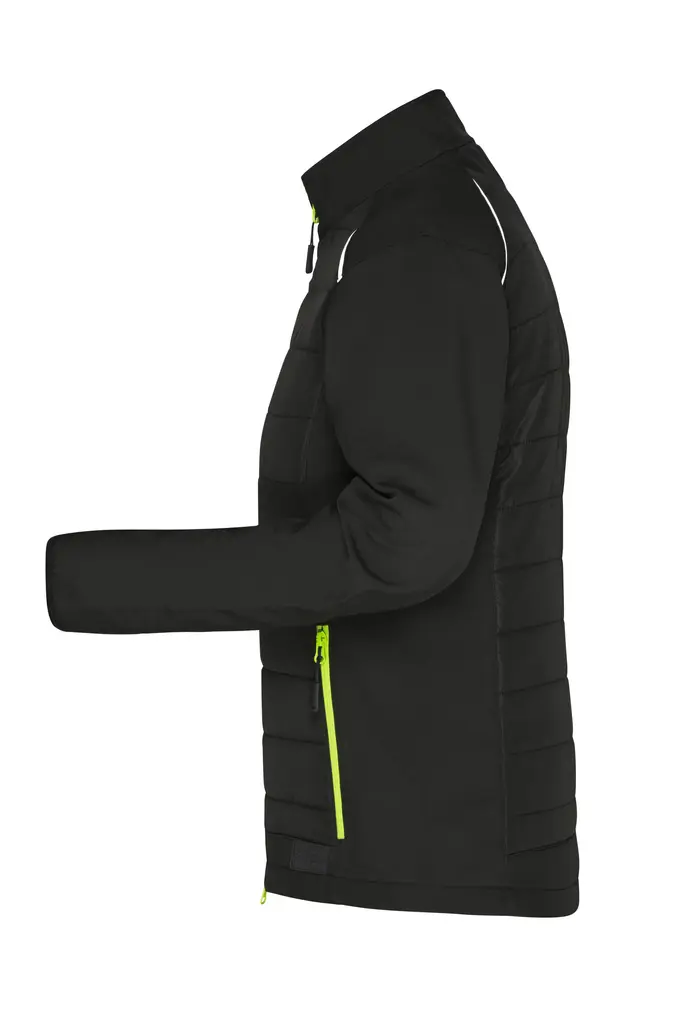 Ženska jakna JN1819 black/neon-yellow XS-1