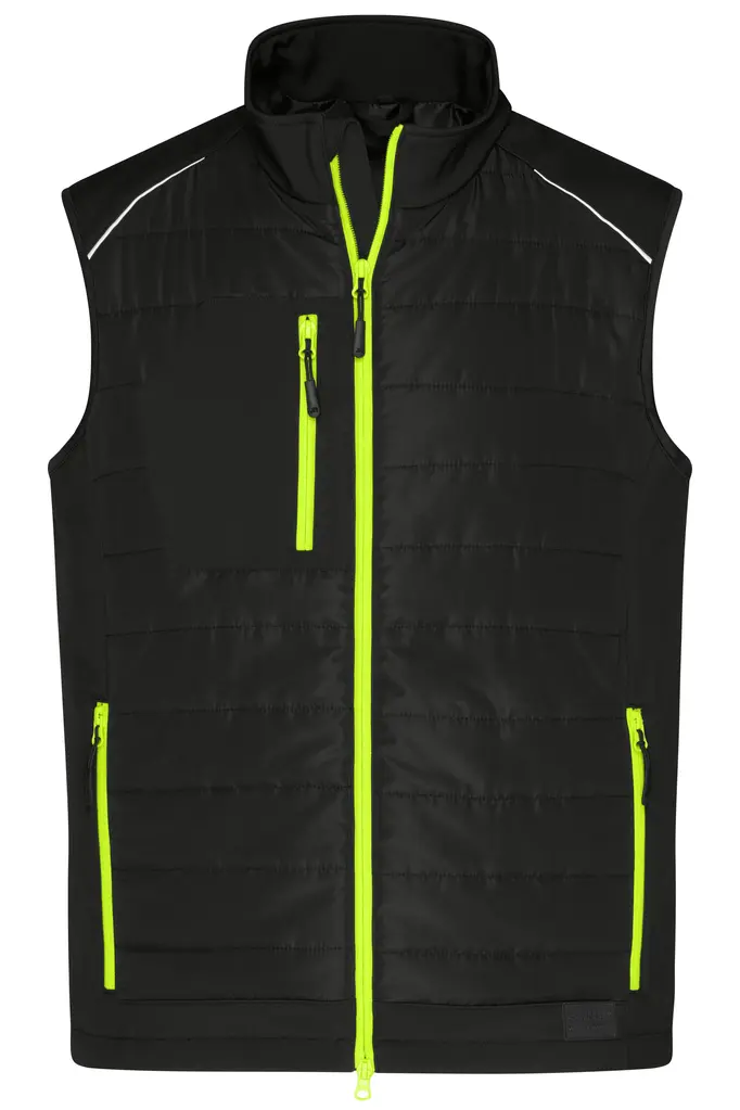 Muški prsluk JN1822 black/neon-yellow XS-0