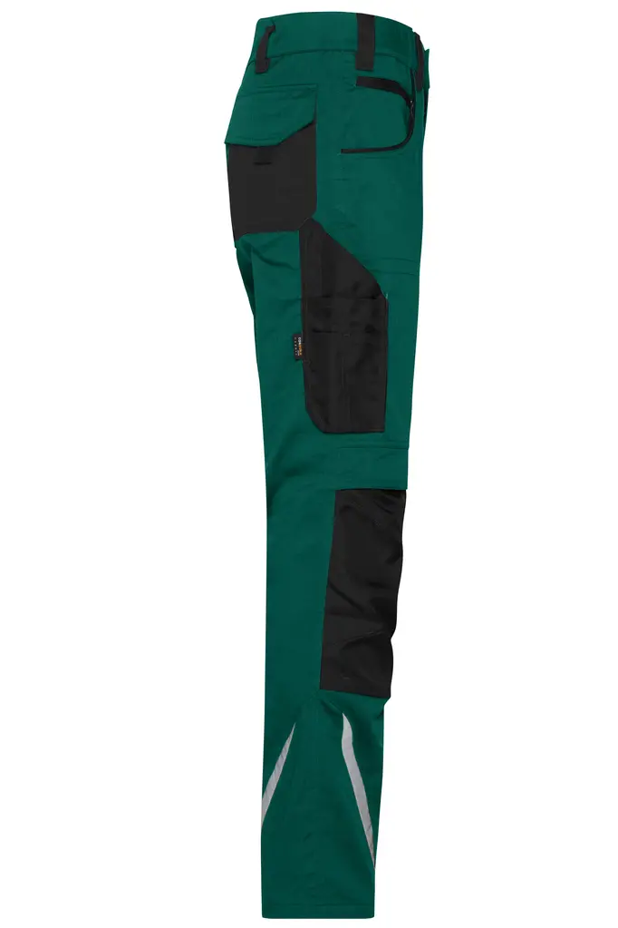 Radne slim hlače JN1832 dark-green/black 25-2