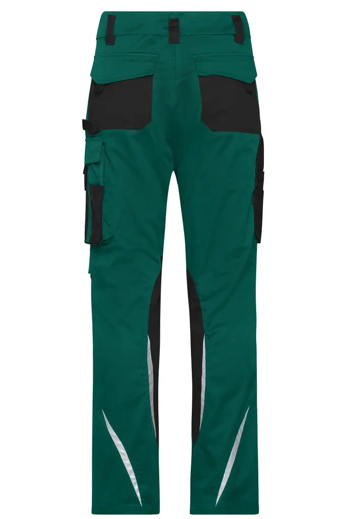 Radne slim hlače JN1832 dark-green/black 25-3