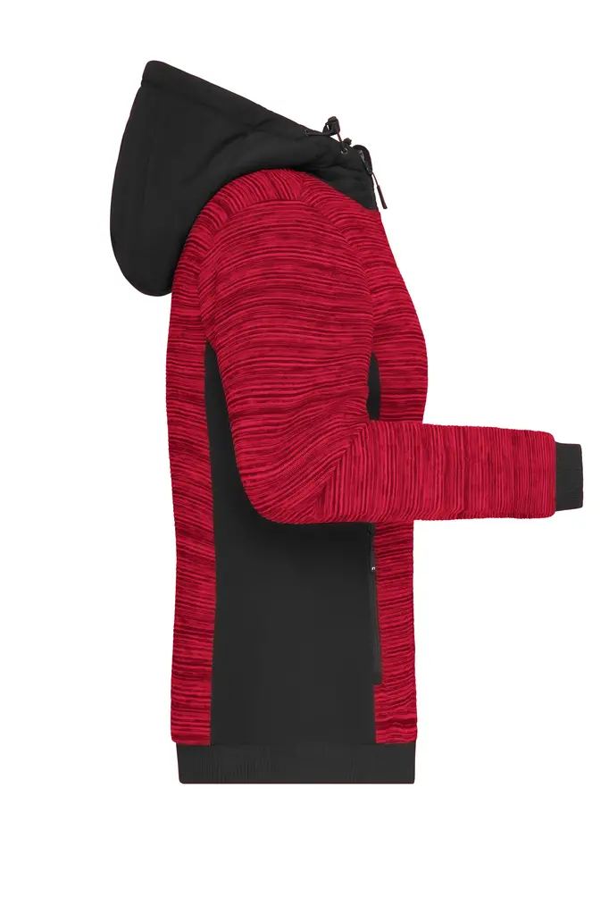 Ženska jakna JN1843 red-melange/black XS-2