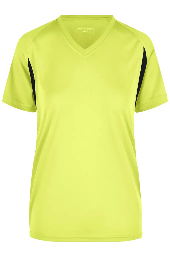 Ženska majica za trčanje JN316 fluoyellow/black XS-0