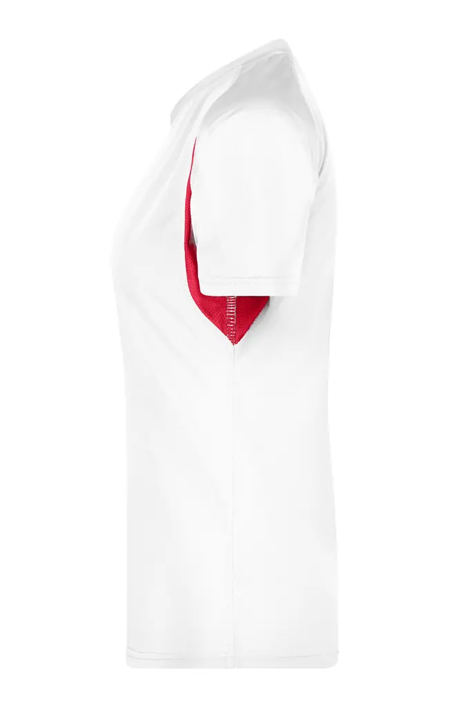 Ženska majica za trčanje JN316 white/red XS-1