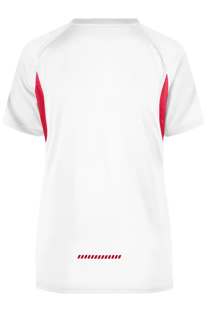 Ženska majica za trčanje JN316 white/red XS-3