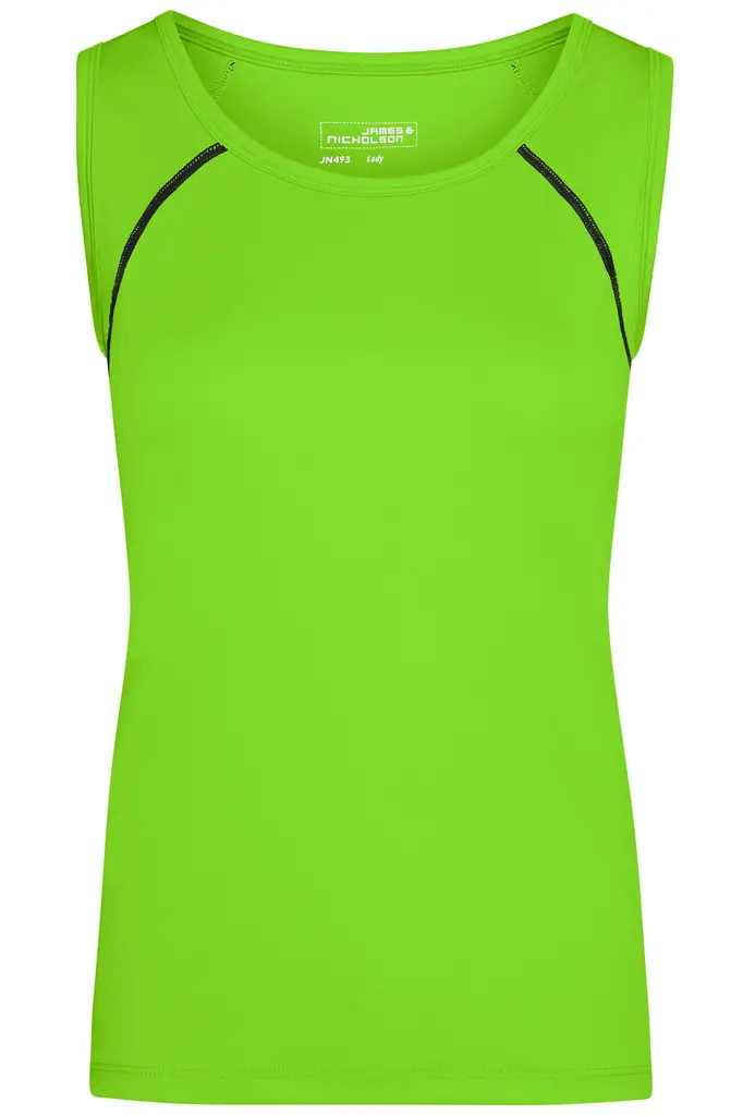 Ženska majica za trčanje JN493 bright-green/black XS-0