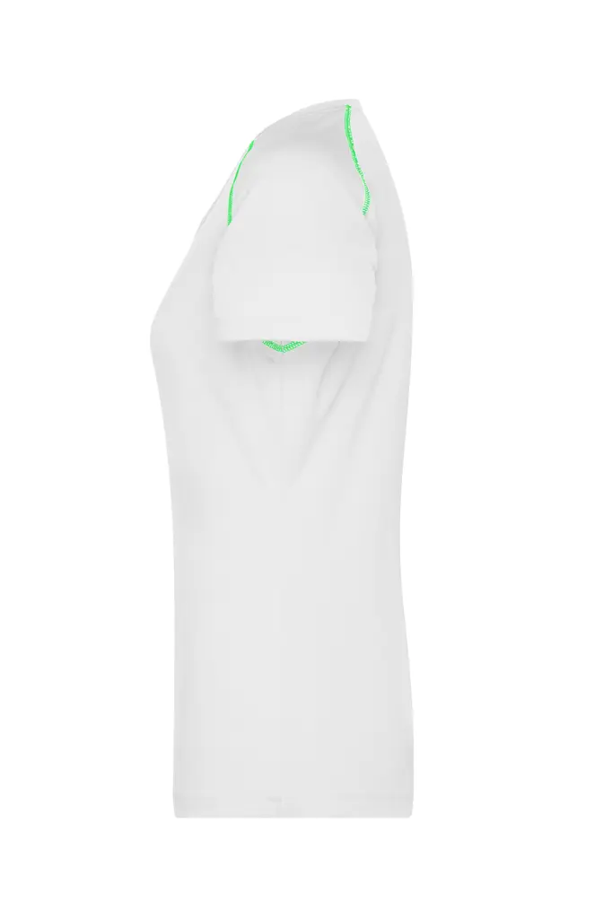 Ženska sportska majica JN495 white/bright-green XS-1