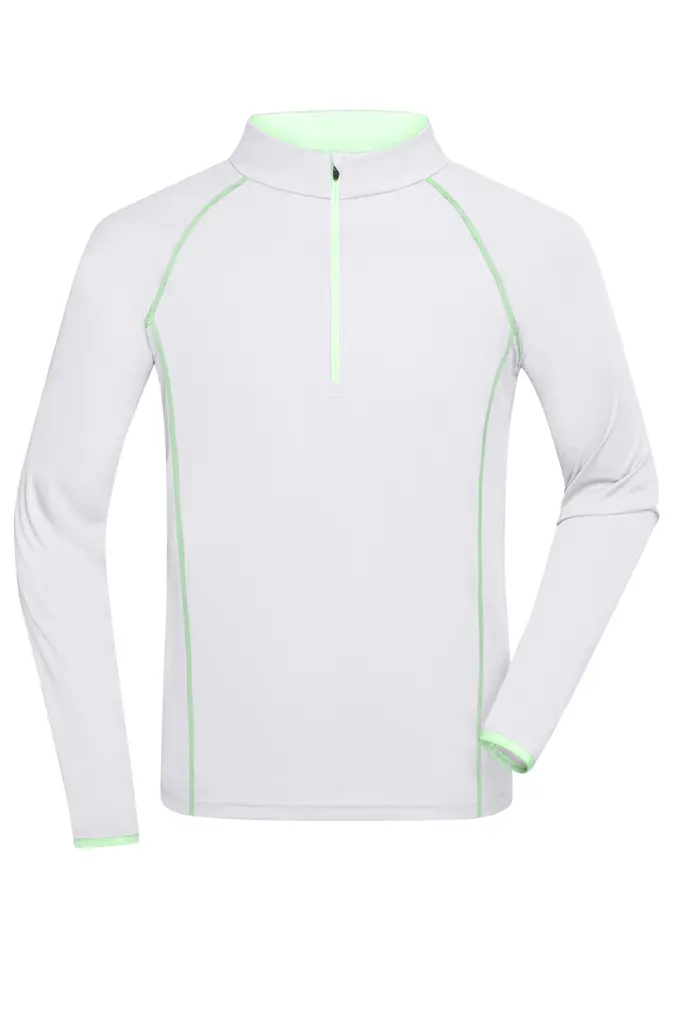 Muška sportska majica JN498 white/bright-green S-0