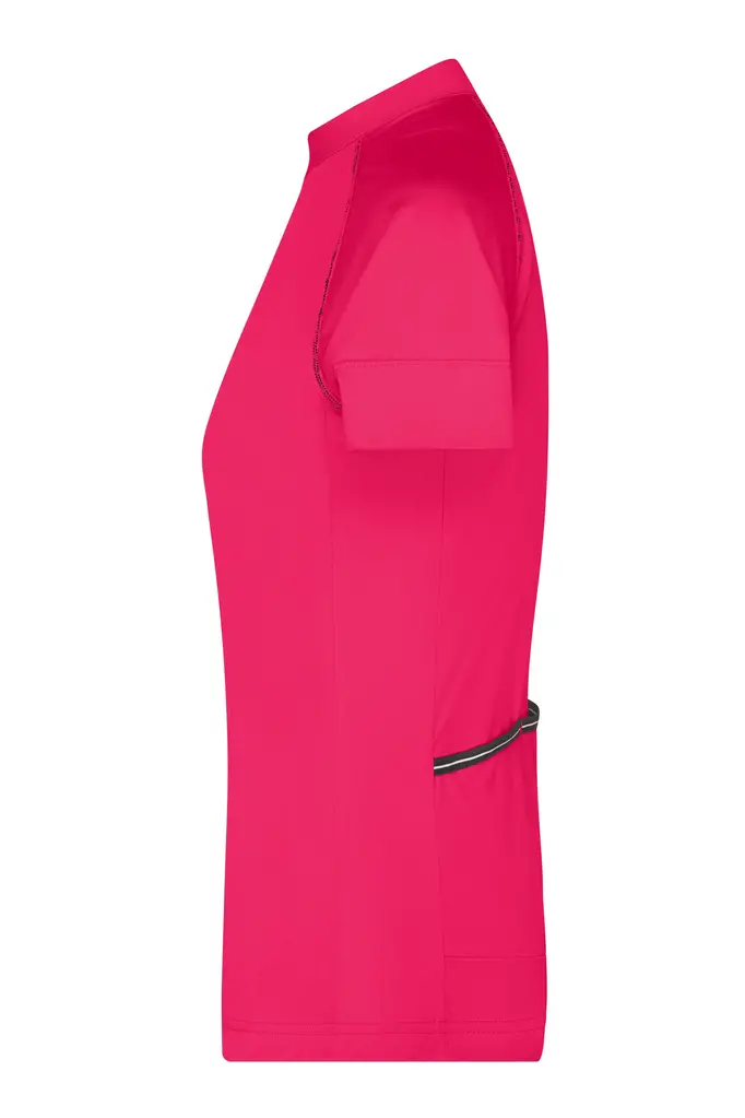 Ženska biciklistička majica JN513 bright-pink/titan S-1