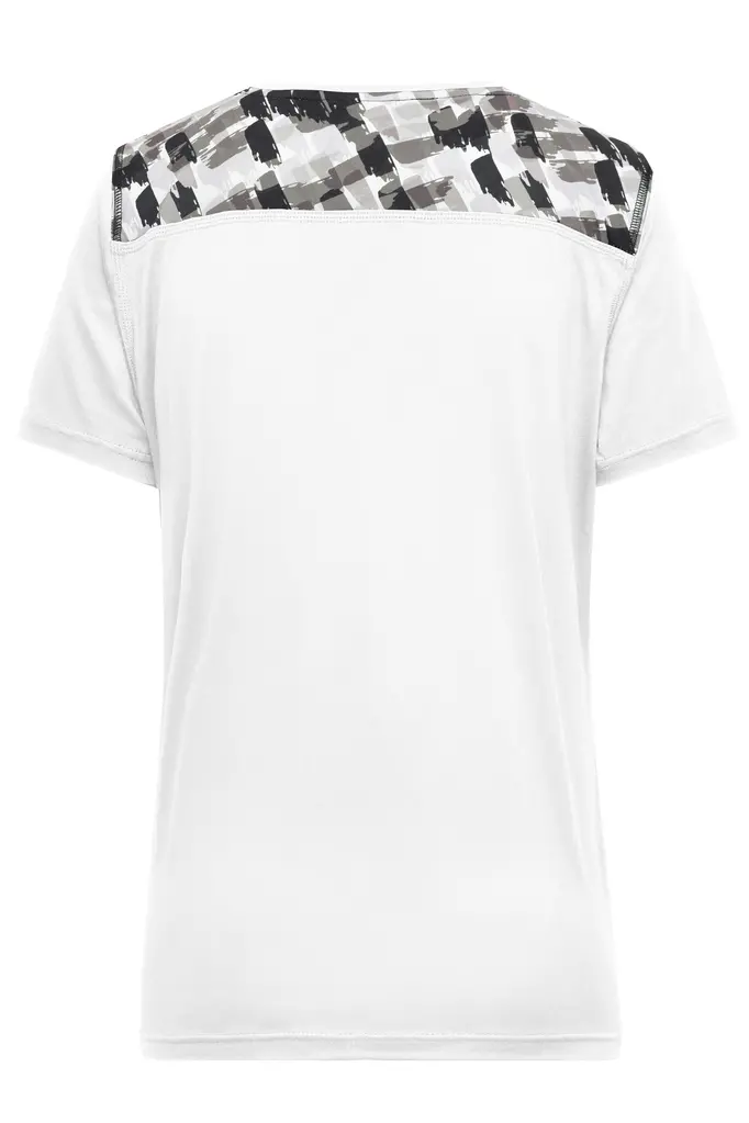 Ženska sportska majica JN523 white/black-printed XS-3