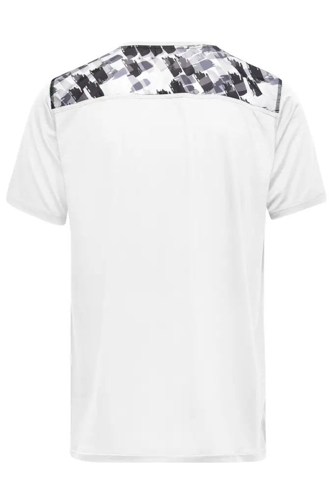 Muška sportska majica JN524 white/black-printed S-3