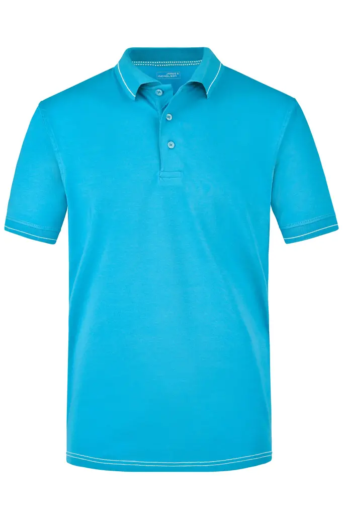 Muška polo majica JN569 aqua/white S-0