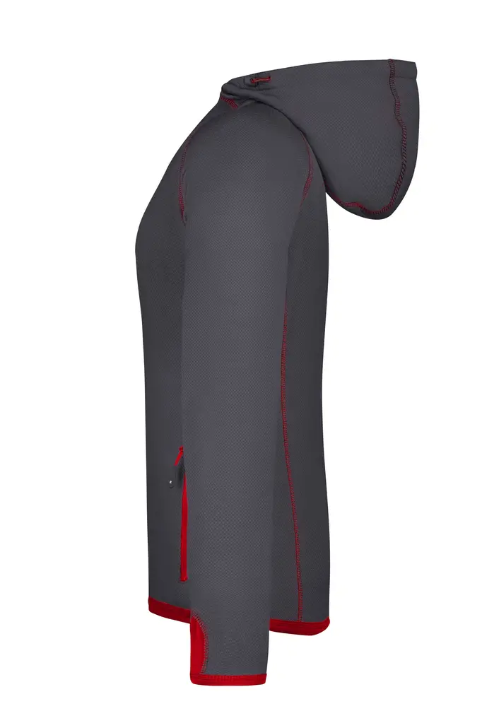 Ženski flis JN570 carbon/red XL-1