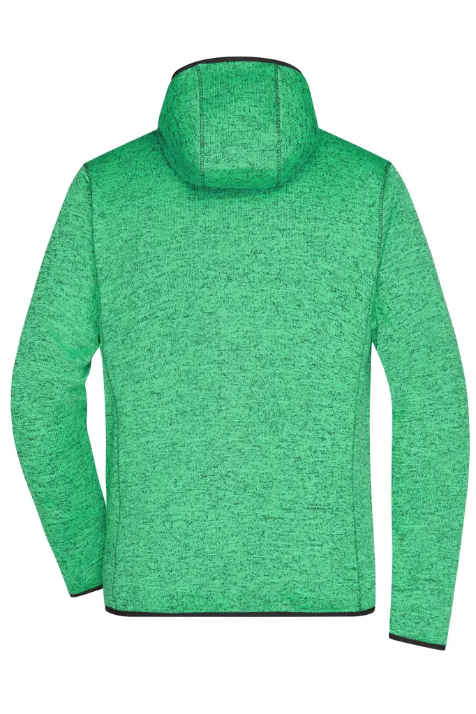 Muški flis JN589 green-melange/black XL-3