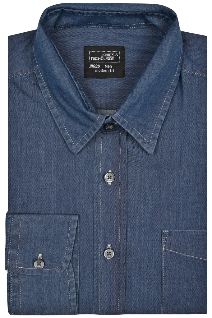 Muška košulja JN629 dark-denim S-4