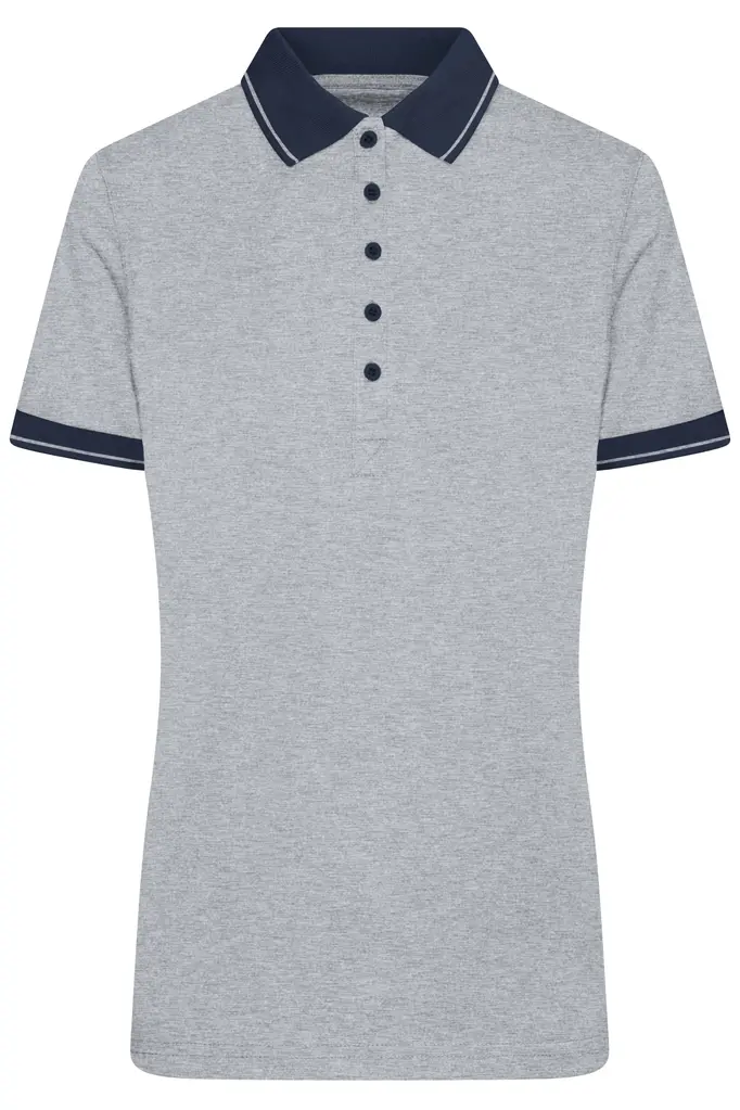 Ženska polo majica JN705 grey-heather/navy S-0